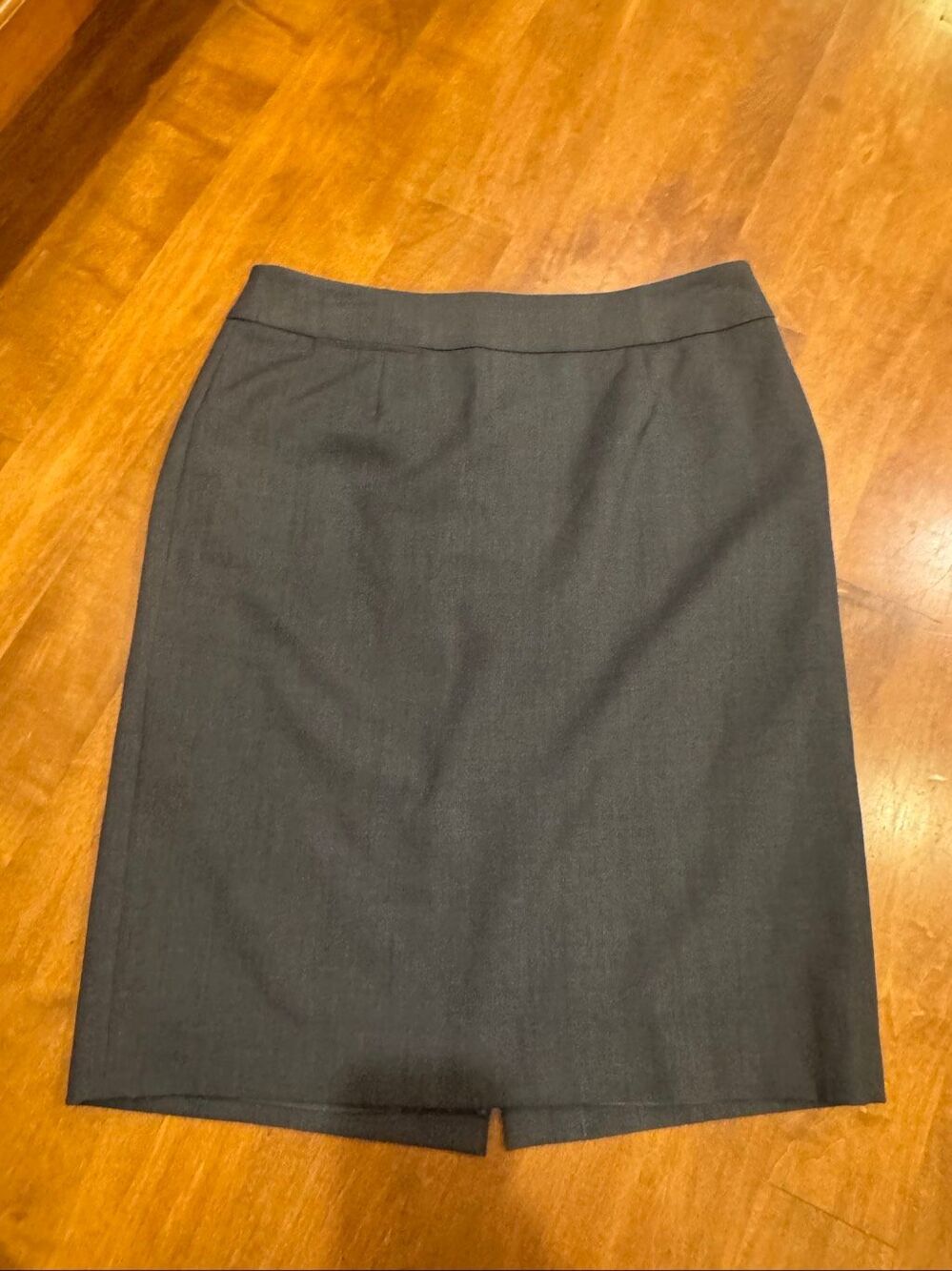 Calvin Klein Charcoal Gray Stretch Pencil Skirt Lined Workwear Women’s Size 8